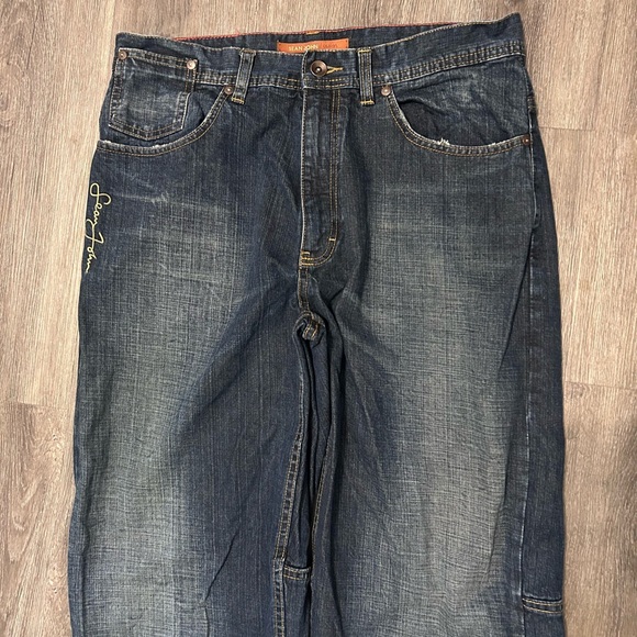 Vintage Y2k Sean John Baggy Jeans Mens 34x32 Blue Skater Grunge Wide Leg Blue - Picture 6 of 12